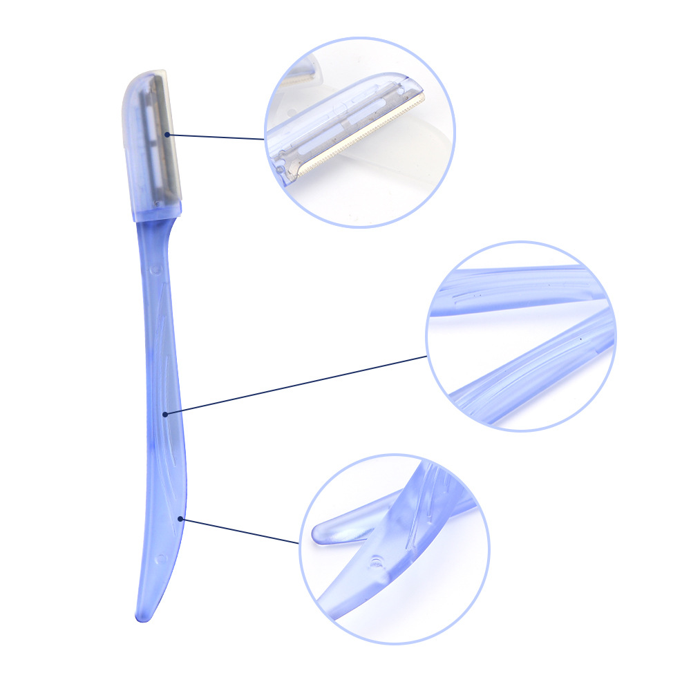 3pcs Face Razors Dermaplaning Tool with Precision Cover for Women, Peach Fuzz Remover
