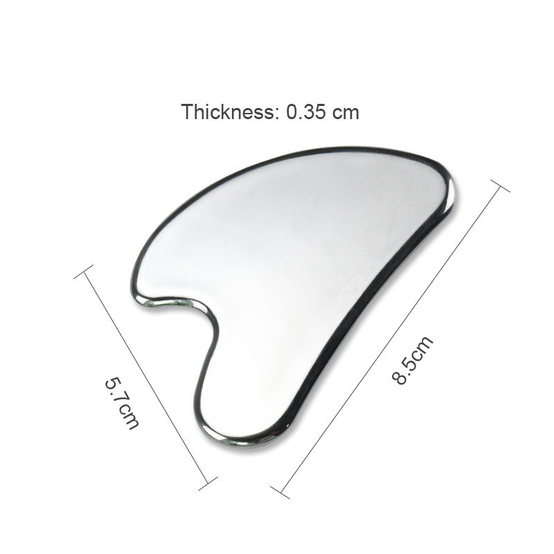Facial Skincare Beauty Stainless Steel Gua Sha Bar Thick Large Body &amp; Face Scraping Massage Tool
