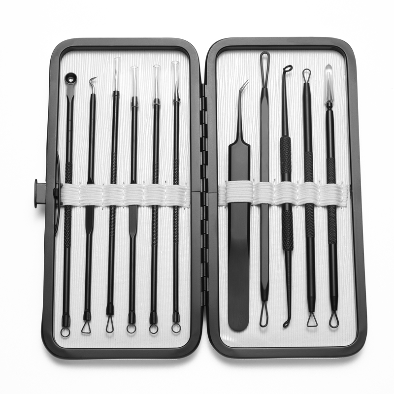 Professional Stainless Steel Pimple Blackhead Remover Extractor Tool Kit for Face-Safe Treatment of Acne Blemishes &amp; Comedones