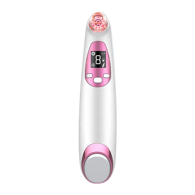 Multi-function Dual-use Rechargeable Vacuum Blackhead Removal Introduction Freezing Massage Head Acne Cleaning Tool
