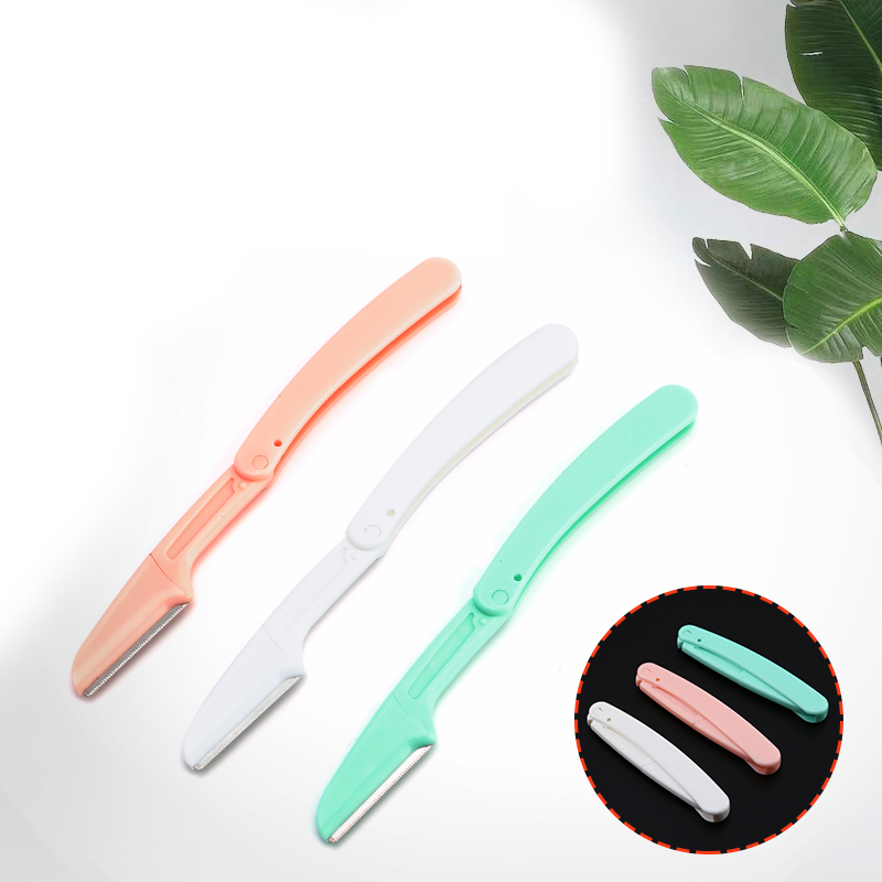 Sensitive Skin Facial Razor Eyebrow Trimmer Portable Travel Touch up Razor Dermaplaning Wand for Women Dermoblading