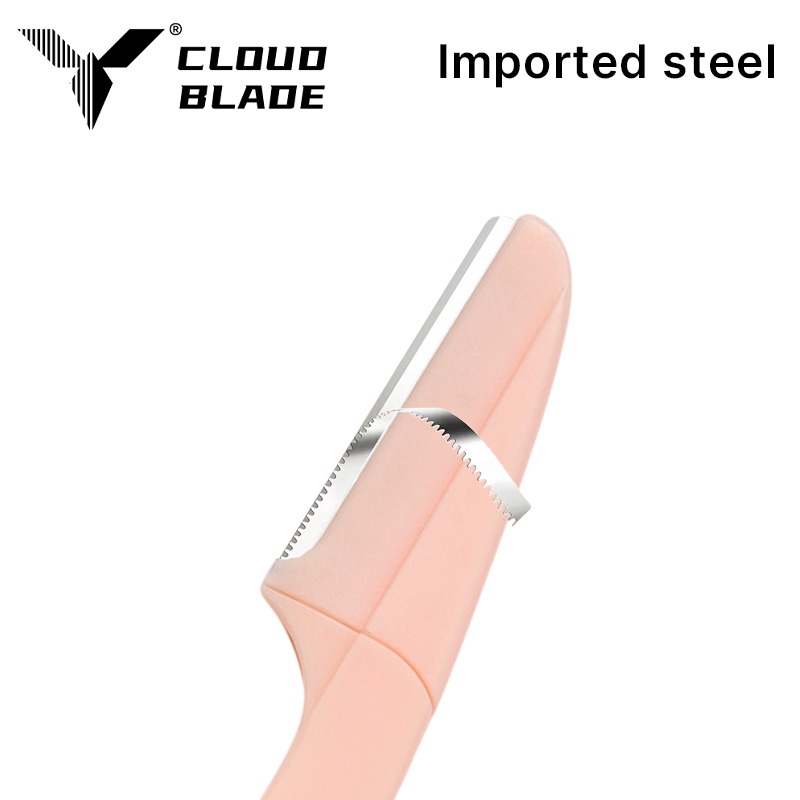 CLOUD Wholesale Stainless Steel Eyebrow Trimmer Mini Portable Facial Hair Remover for Women Men Professional Eyebrow Trimmer OEM