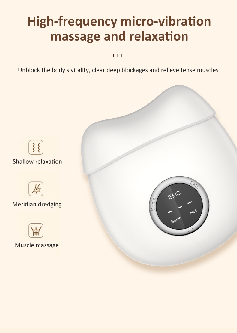 2025 Trending massage device Handheld Guasha Tool Electronic Microcurrent Therapy for Facial and Neck Massage