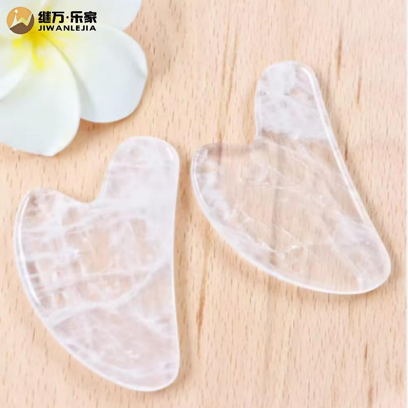 Custom Rose Quartz Gua Sha Tool for Face and Body Massage