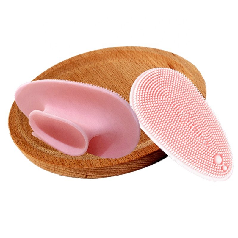 Beauty Items Gentle Reusable Waterproof Exfoliating Skin Care Tool Soft Silicone Facial Scrubber for Deep Cleaning and Massage