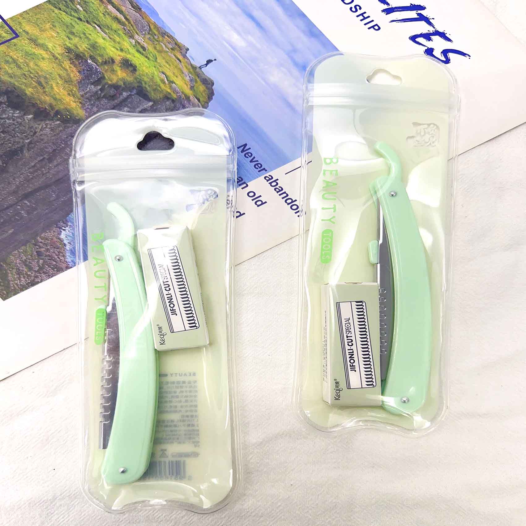 Professional Makeup Tools Products Facial Hair Shaver with 5 Piece Refill Blade Good Quality Beauty Knife Trimmer