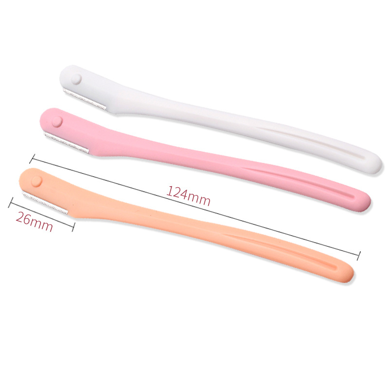 VH Exfoliating Foldable Stainless Steel Dermaplaning Tool Facial Hair Remover Eyebrow Shaper Shaver Blade Eyebrow Razor Portable