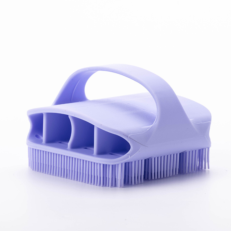 Silicone Shampoo Brush Scalp Massage Cleaning Comb