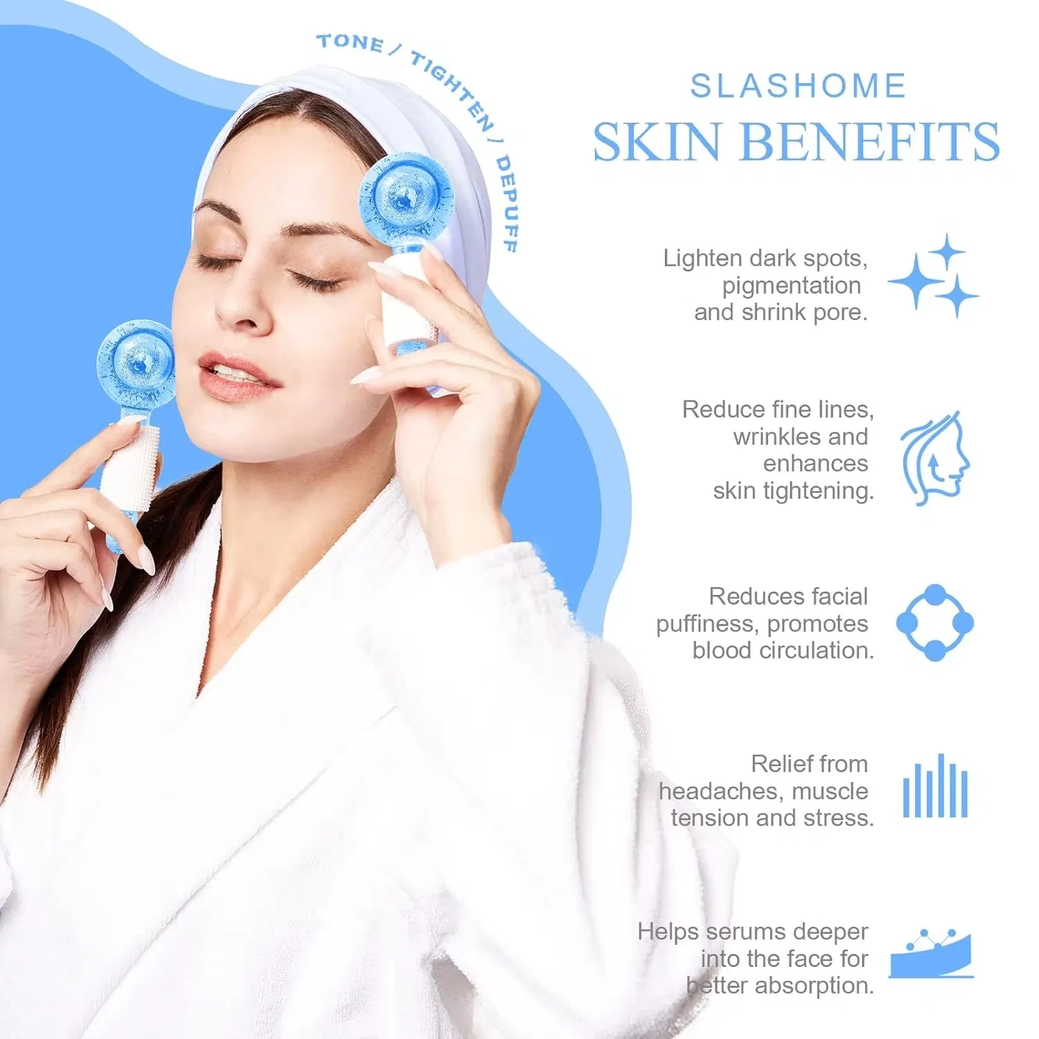 Wholesale Different Facial Roller Face Massage Tools Private Label Facial Ice Globes