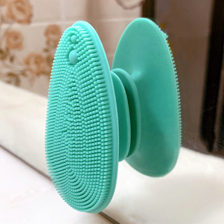 Beauty Items Gentle Reusable Waterproof Exfoliating Skin Care Tool Soft Silicone Facial Scrubber for Deep Cleaning and Massage
