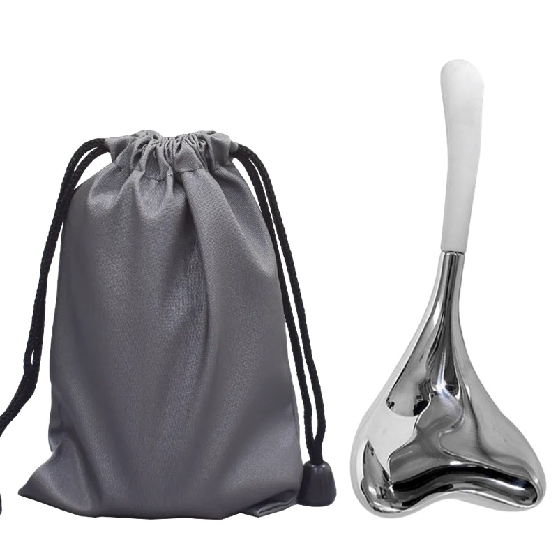 Face Beauty Tools Cryo Spoon &amp; Gua Sha 2in1 Heart Shape Mermaid Cryo Stick with Gel Inside Waterproof Eco-Friendly