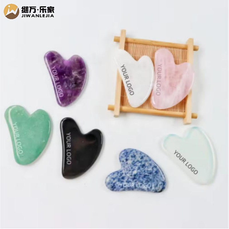 Custom Rose Quartz Gua Sha Tool for Face and Body Massage