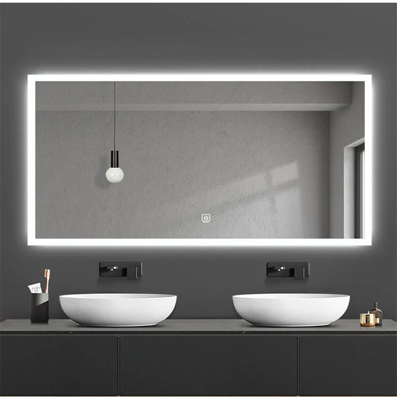 Modern Touch-Sensitive LED Mirror for Flawless Makeup Application