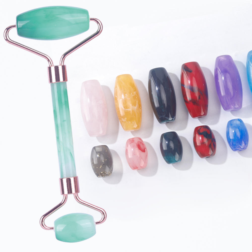 OEM/ODM Resin Jade Roller & Gua Sha Set Custom Facial Beauty Tool for Anti-Wrinkle Skin Care and Face Lifting