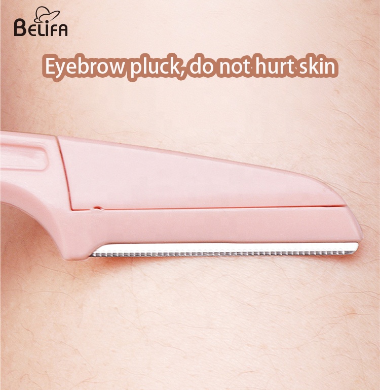 3pcs/set Exfoliating Dermaplaning Tool Facial Hair Remover Eye Brow Shaper Shaver Blade Foldable Eyebrow razor Trimmer