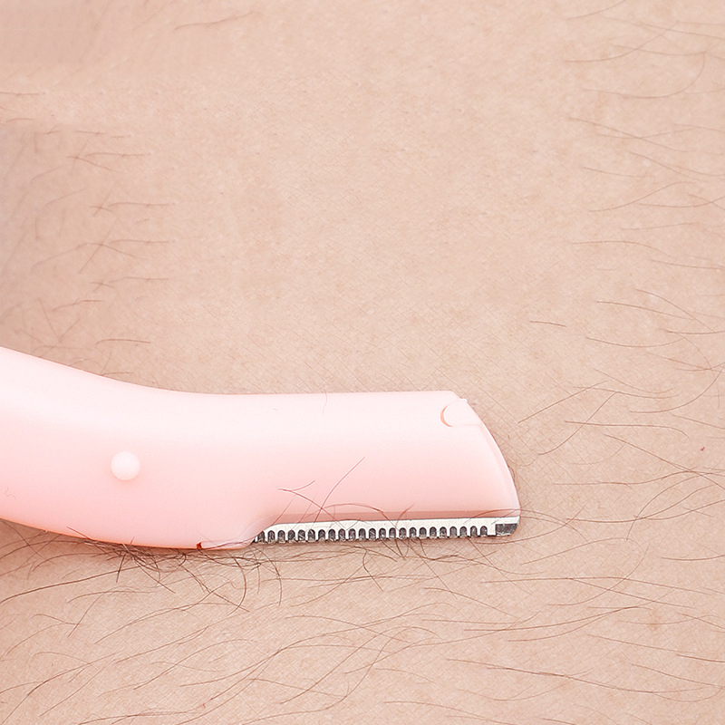 Custom Logo Eyebrow Trimmer with Dermaplaning Tools Exfoliating Facial Razor for Women and Men Hair Removal Blade