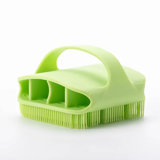 Silicone Shampoo Brush Scalp Massage Cleaning Comb Detail 1