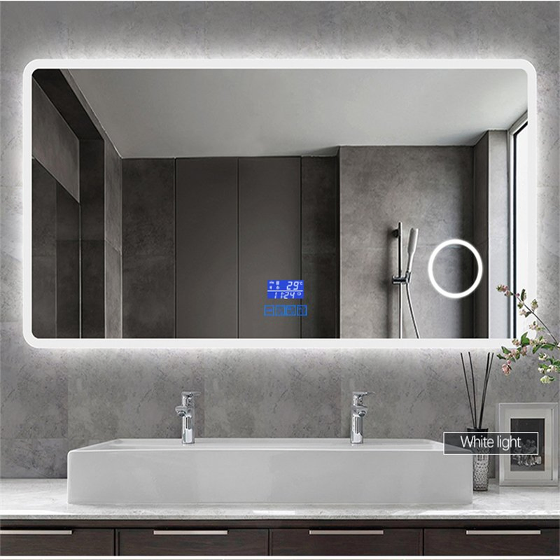 Modern Touch-Sensitive LED Mirror for Flawless Makeup Application