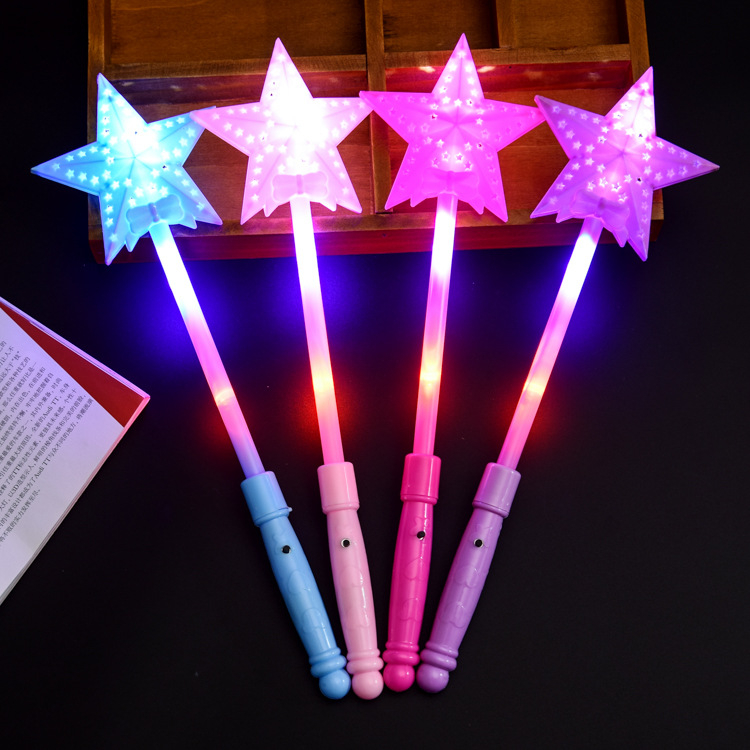 Customized LED Variable Frequency Lollipop Magic Rod Beauty Flashing Party Stick Light Wand Adult New Year Diwali Ramadan Indoor