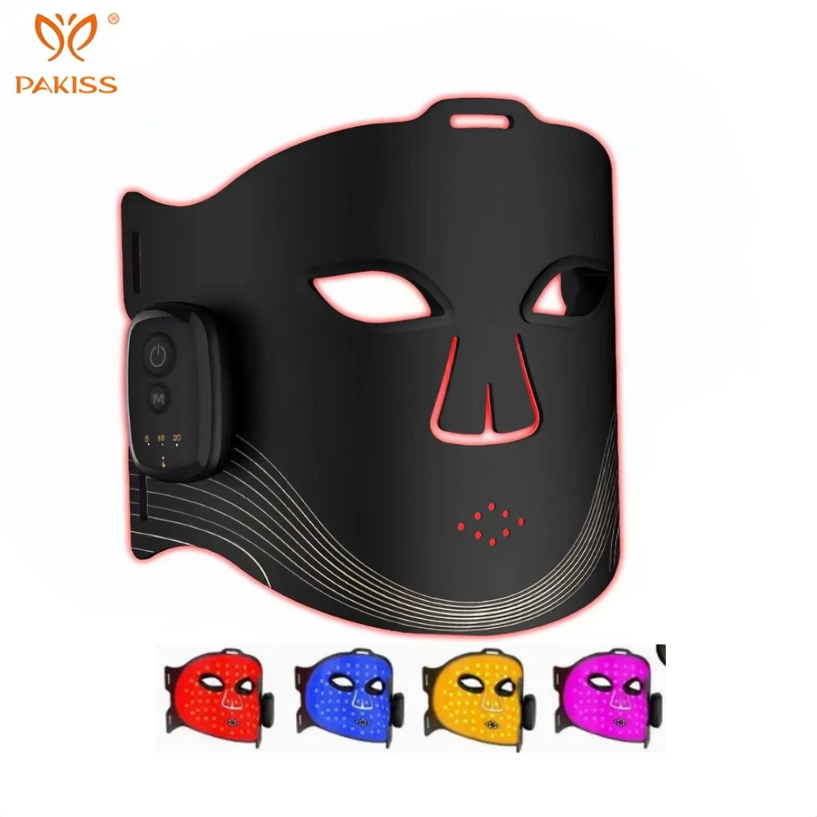 Pakiss LED Face Mask Professional for Anti-Aging Wrinkle Reduction Acne Treatment