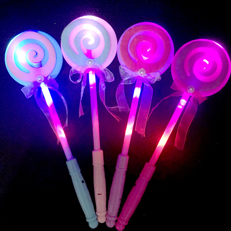 Customized LED Variable Frequency Light Lollipop Magic Rod Beauty Lollipop Flashing Party Stick Led Light Wand