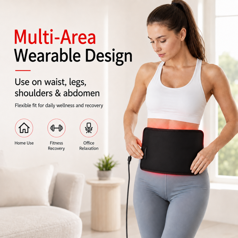 Magique Power Home Use Red Light Device Hand Held 660nm 850nm Red Light Therapy Belt LED Body Waist Wrap
