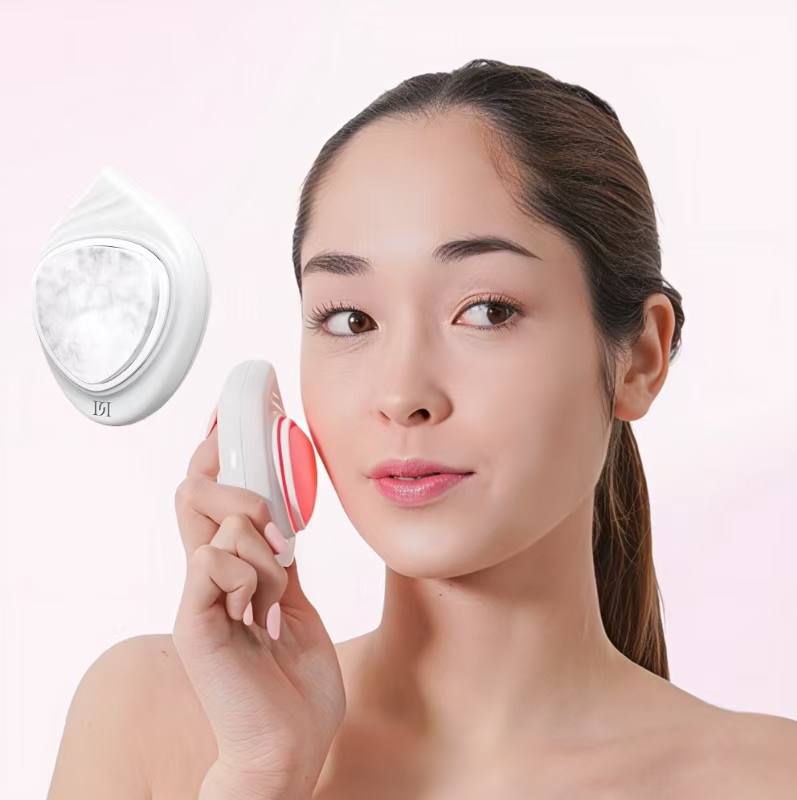 Nature's Glow Jade Facial Wand: Natural Heating &amp; High-Frequency for Holistic Skin Care-Tri-LED Jade Glow Facial Massage Device