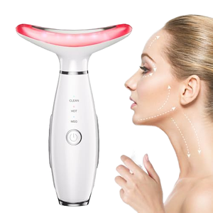 Home Use Beauty Products Facial Lift Device LED Photon Heat Therapy Skin Tightening Wrinkles Remover Face Neck Lifting Massager
