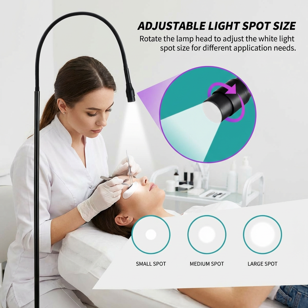 OEM Factory Hot Sell 5W 10W UV Led Lash Lamp White Spectrum Eyelashes Extension Light UV Glue 1-2 Seconds Quick Drying Light