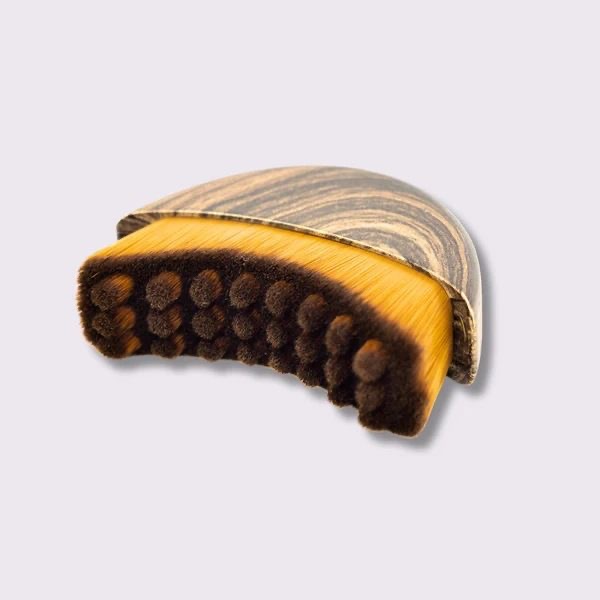 Custom Logo Lymphatic Contour Facial Brush Dry Brushing Drainage Massager Face Ergonomic Nylon Plastic Handle Relieve Fatigue