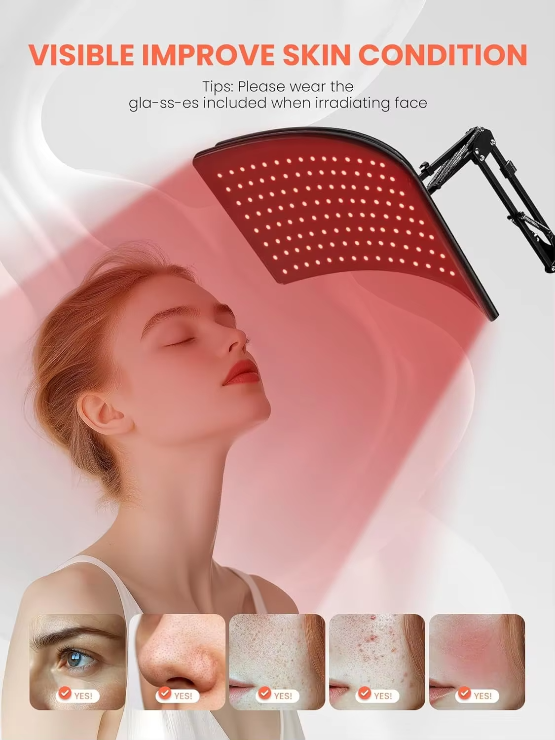 Hot Selling Red Light Therapy Red Light Wrap Infrared Light Therapy Lamp With Stand Therapy Lamp for Body and Face
