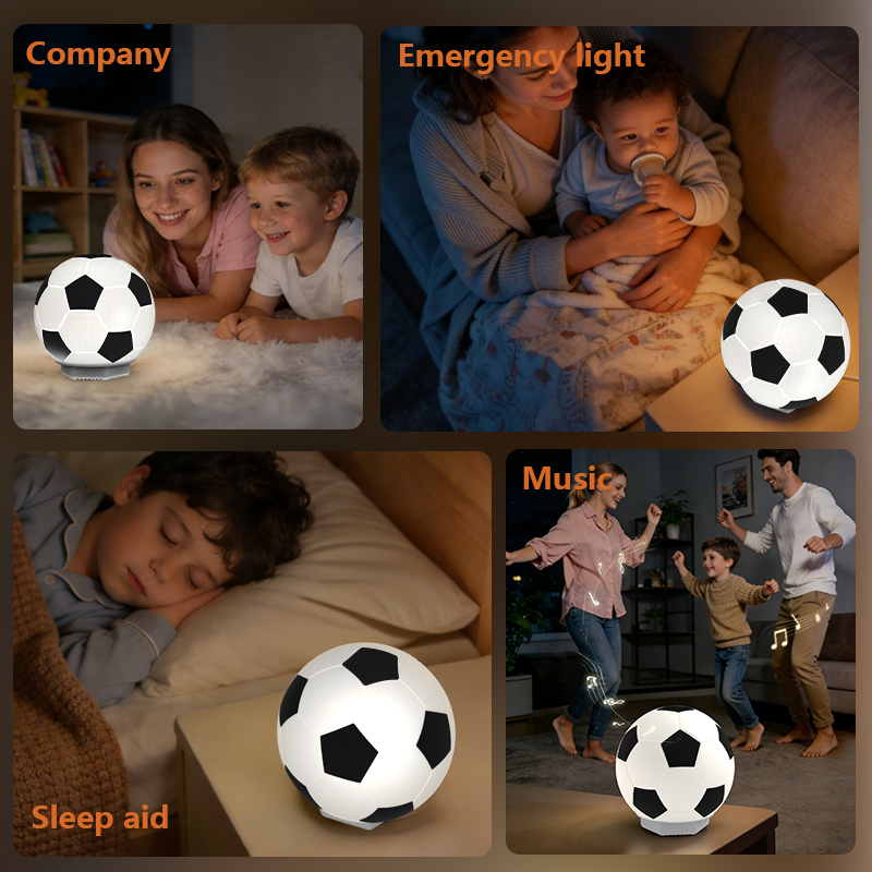 Smart Led Decorative Lighting Type-c Rechargeable White Noise Machine Wireless Touch Night Lamps For Kids Room