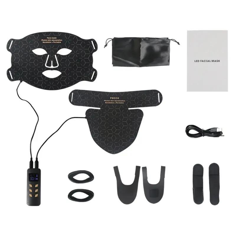 4-Colours Slight Silicone LED Facial Masks Face Skin Beauty &amp; Personal Care Product