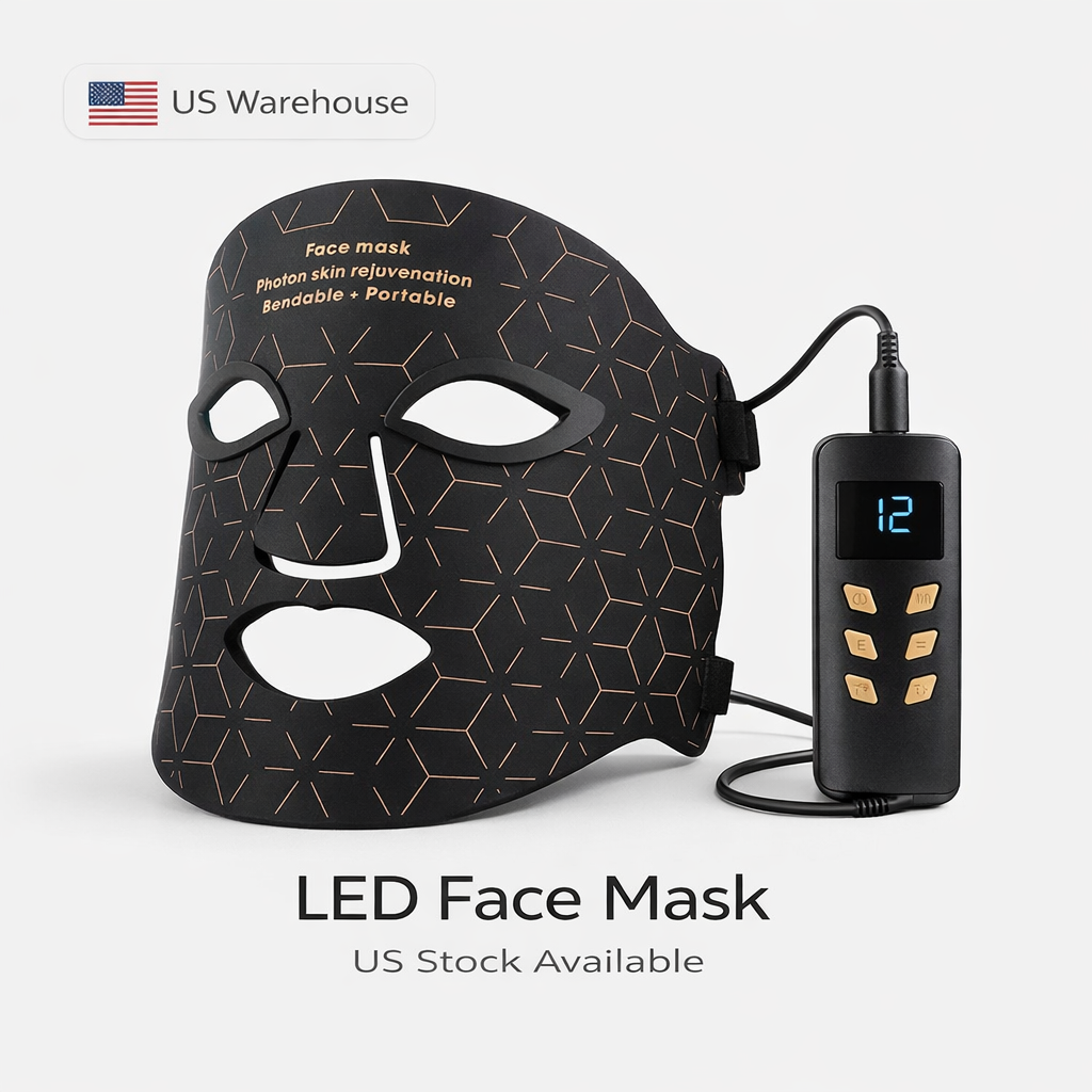 Professional LED Face Mask Light Therapy Device for Skincare OEM Private Label Wholesale US Stock