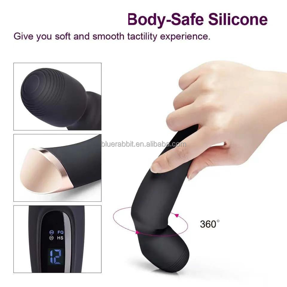 Luxury Personal Wand Massagers with LED Display Wholesale Wand Vibrators Body Neck Back Massage Powerful LED Wand Massagers