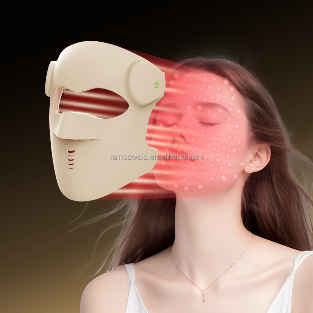 4d Laser Infrared Mask Face 1070nm NIR Medical LED Lights of Surgical Anti-aging Face Lift Full LED Beauty Face Red Light Mask