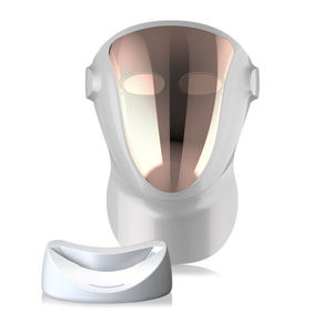 Rechargeable Visible Silicone LED Light Full Face Neck Mask Machine Beauty Skin Care Product Category Shoulder Massager