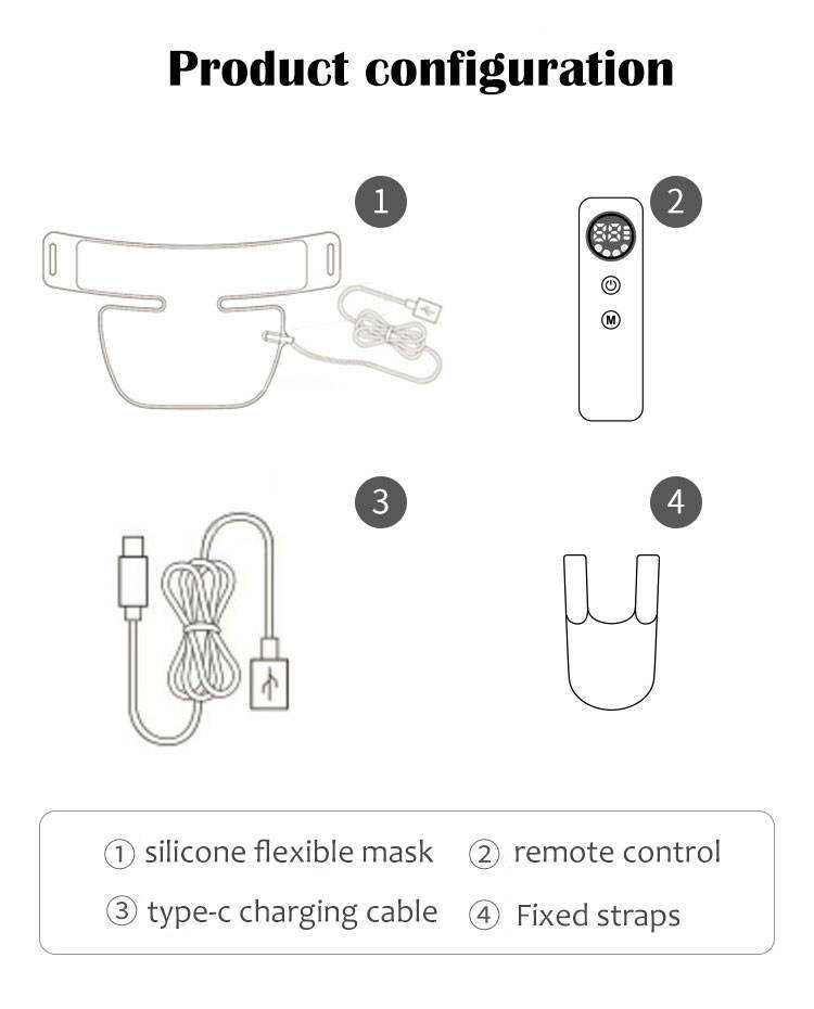 Wholesale Home Beauty Red Light Blue Light Remote Control Vertical Anti-Aging Photon Neck Beauty Device