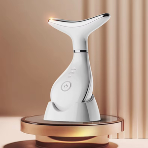 2025 Best Neck Wrinkle Remover Device Face Neck Massager With Led Therapy Skin Care