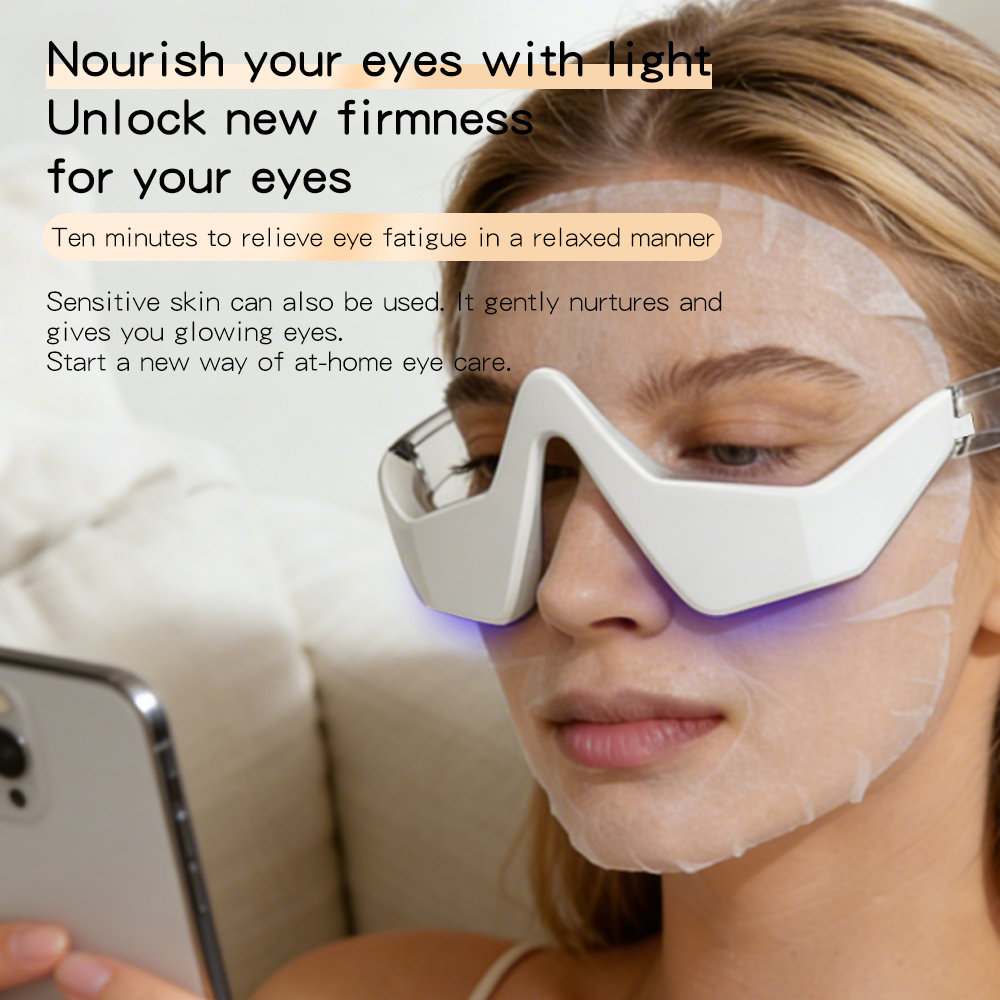 7 Colors 3D Eye Care Microcurrent Eye Therapy Glasses Eye Bags Dark Circles Removal Machine Under Eye Massager For Eye Bags