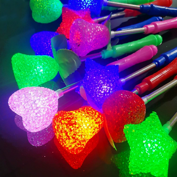 Customized LED Variable Frequency Light Lollipop Magic Rod Beauty Lollipop Flashing Party Stick Led Light Wand for Kids Toy Gift