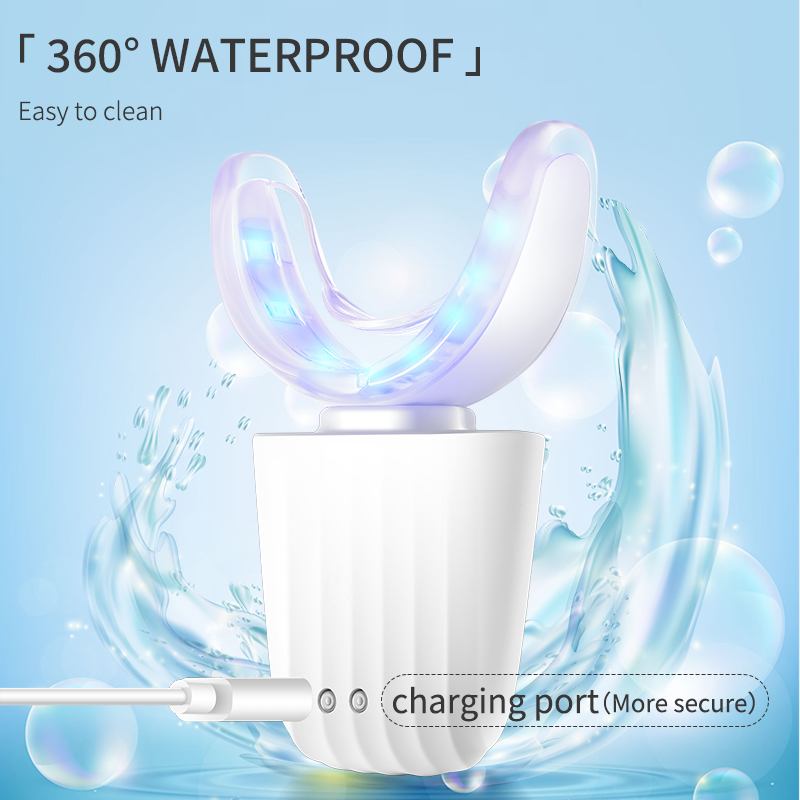 Portable Electric LED Ultraviolet Teeth Whitening Cold Light Device for Household Use Dental Cleaning Oral Hygiene Beauty