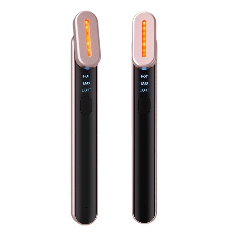 Professional 42C Heated EMS LED Eye Massage Wand for Fine Lines Dark Circles &amp; Puffiness Support CE RoHS Approved Device