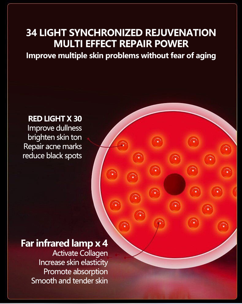 Red Light Therapy Wand Home Use Portable Handheld LED Device for Face and Skin Rejuvenation Anti-Aging &amp; Pain Relief