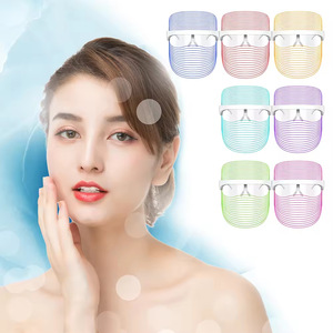Transparent Wireless 7-in-1 LED Light Face Therapy Beauty Mask Anti Wrinkles Facial Lamp Photon Skin Rejuvenation PDT Machine