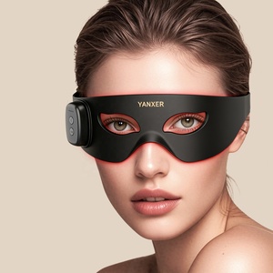 Portable Rechargeable Wireless LED Photon Therapy Eye Mask Care Device for Eye Bags Wrinkles Eye Lifting &amp; Dark Circles Removal