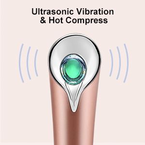 Mini LED Light Anti Aging Dark Circle Pen Stick Removal Wrinkle Face Rejuvenation Tool Electric Vibration Eye Massager Wand