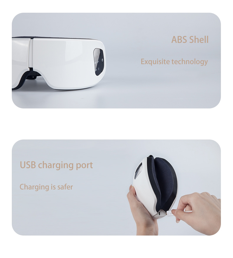 Wireless Eye Massager Smart Vibration Portable Eye Care Beauty Massager Machine With Heat Compression