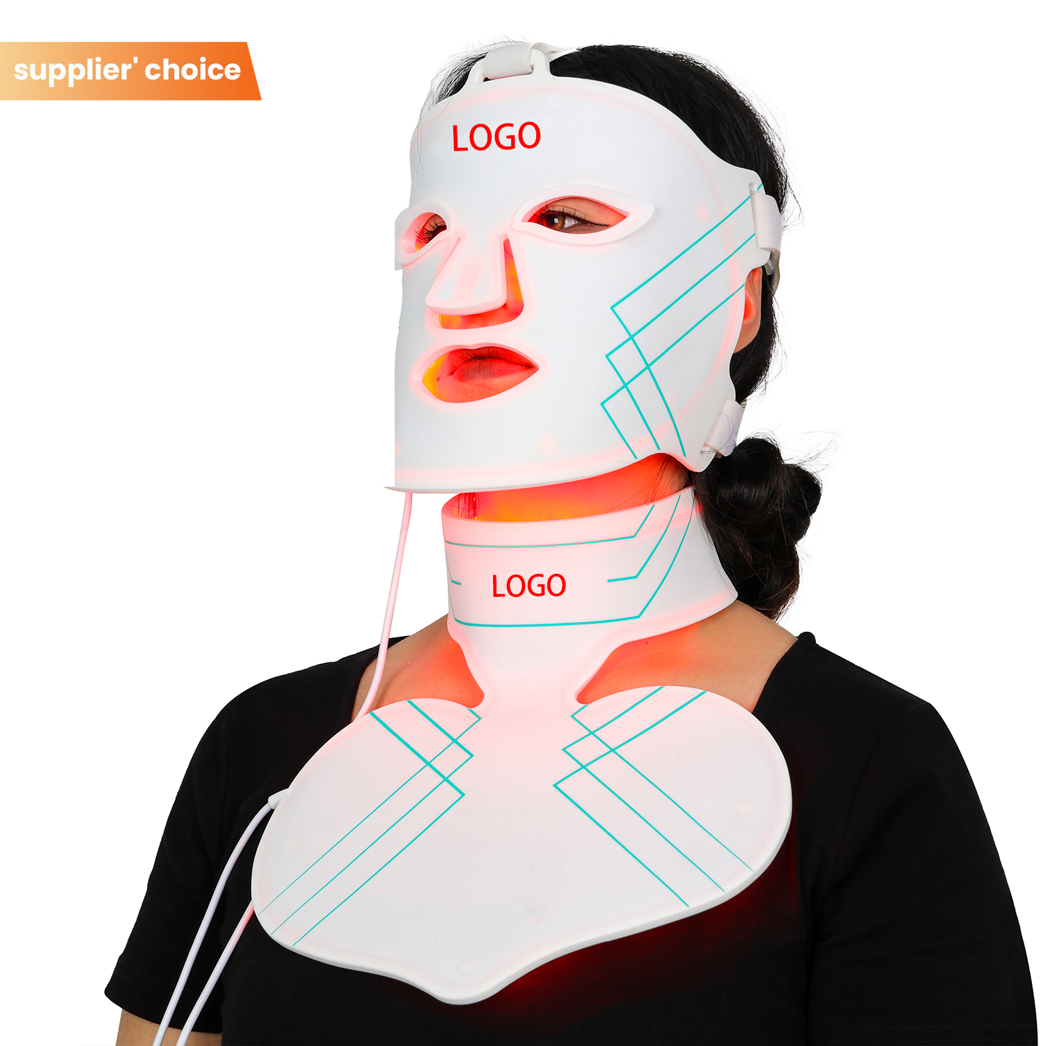 High-quality Silicone Mask Skincare Led Light Therapy Beauty Devices Red Light Therapy Mask With Blue Light For Acne&amp;wrinkles