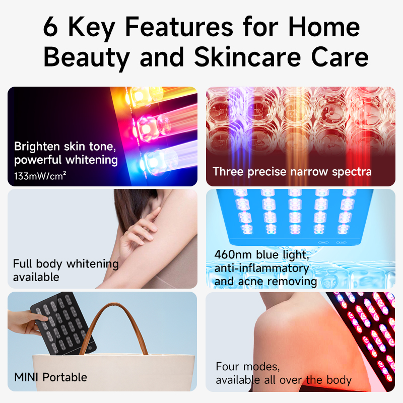 OEM/ODM Portable Mini Red Light Therapy Device USB LED Facial Wand for Anti-Aging Acne Treatment Skin Rejuvenation Home Use